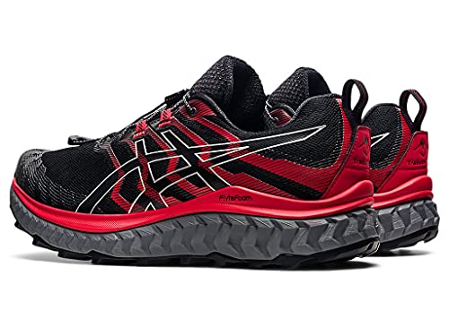ASICS Men's Trabuco Max Running Shoes, 12, Black/Electric RED