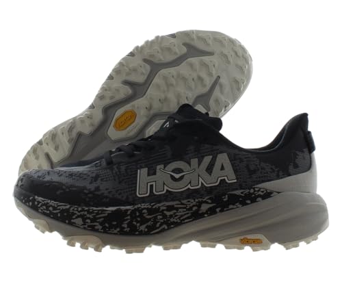 HOKA ONE ONE Speedgoat 6 Mens Shoes Size 12, Color: Black/Stardust