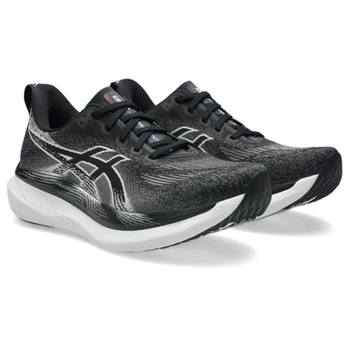 ASICS Men's GLIDERIDE MAX 2 Running Shoes, 10, Black/White