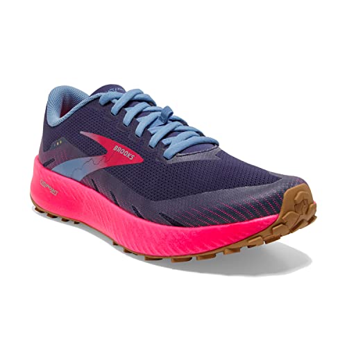 Brooks Catamount Women's Trail Running Shoe - Deep Cobalt/Diva Pink/Oyster Mushroom - 12