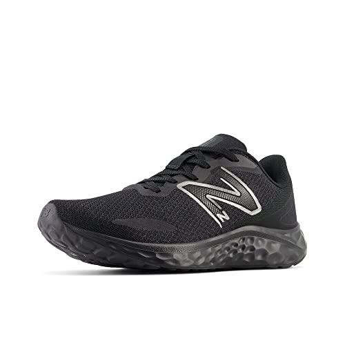 New Balance Women's Fresh Foam Arishi V4 Slip-Resistant Running Shoe, Black/Black Metallic/Black, 5 M