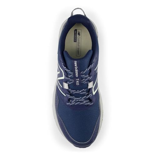 New Balance Men's 410 V8 Trail Running Shoe, Nb Navy/Vintage Indigo/Melon Water, 9.5 M