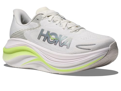 Hoka Women's Skyward X 2 Sneaker, White/Neon Yuzu, 9
