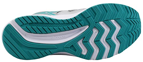 Saucony Women's Cohesion 14 Road Running Shoe, Grey/Teal/Citron, 9 M US