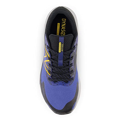 Men's New Balance DynaSoft Nitrel v5 Trail Shoes in Marine Blue/Black/Sunflower alternate view 5
