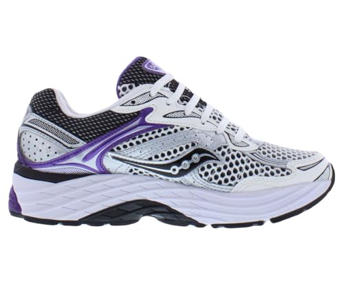 Saucony ProGrid Omni 9 Unisex Shoes Size 6, Color: Silver/Purple-Silver