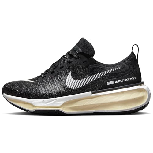 Nike Invincible 3 Women's Road Running Shoes (Extra Wide) (FN7997-001, Black/Coconut Milk/Bright Crimson/White) Size 6