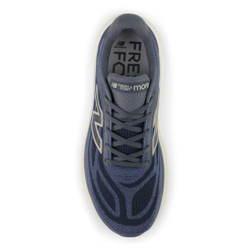 New Balance Men's Fresh Foam X More V6 Running Shoe, Graphite/Vintage Indigo, 10.5