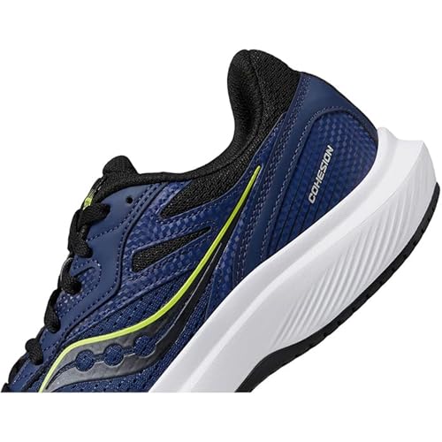 Saucony Men's Cohesion 16 Sneaker, Indigo/Acid, 11 Wide