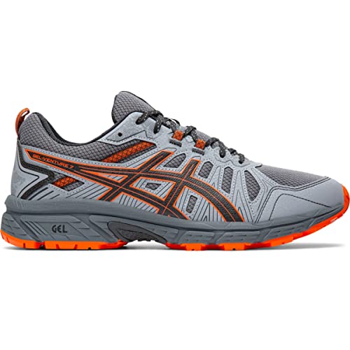 ASICS Men's Gel-Venture 7 Running Shoes, 7, Carrier Grey/Habanero