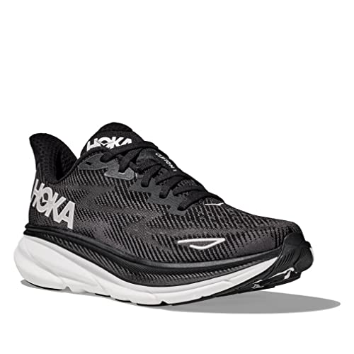 Hoka Women's Clifton 9 Black/White 7 Medium
