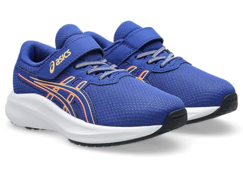ASICS Kid's PRE Excite 11 PS Running Shoes, K11, Prussian Blue/Orange Glow