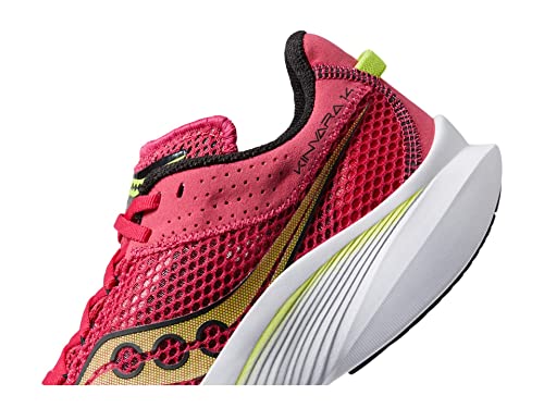 Saucony Women's Kinvara 14 Sneaker, RED Rose, 7