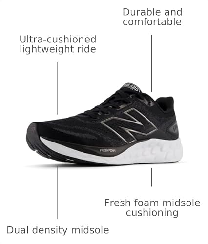 New Balance Men's Fresh Foam 680 V8 Running Shoe, Fresh Foam 680 V8, 10.5