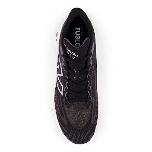 New Balance Men's FuelCell Walker Elite V1 Walking Shoe, Black/Team Red/Silver, 11 W
