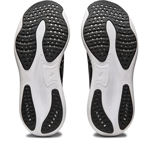 ASICS Men's Gel-Nimbus 25 Running Shoes, 12.5, Black/Pure Silver