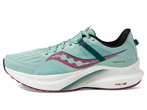 Saucony Women's Tempus Sneaker, Mineral/Rose, 6.5