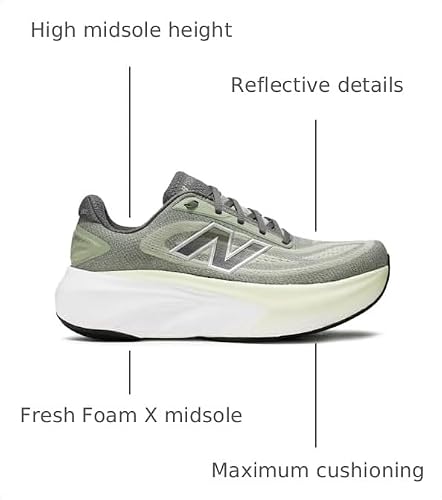 New Balance Mens Fresh Foam X More v6 Mineral/Garter Snake/Castlerock 12 Medium