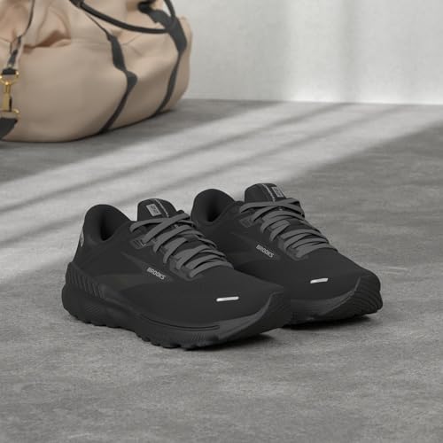 Brooks Adrenaline Gts Women's 22 Lighter Cushion Body Supprt Trainers, Black Black Ebony, 6.5 US