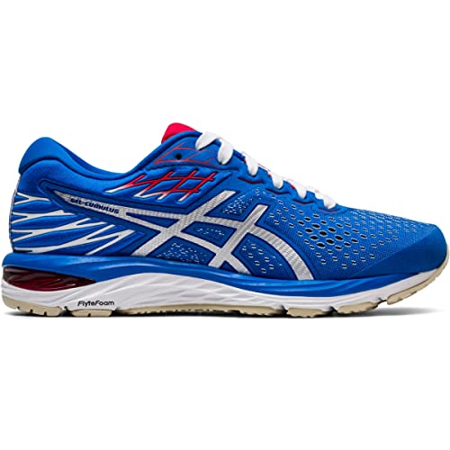 ASICS Women's Gel-Cumulus 21 Running Shoes, 5, Electric Blue/White