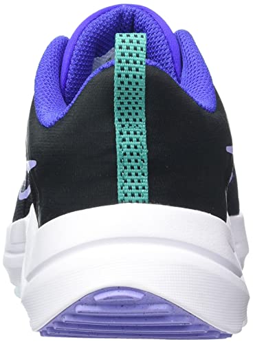 Nike Nike Downshifter 12 Womens Sneaker, Black/Lt Thistle-Lapis-White-Neptune Green, 5.5 US