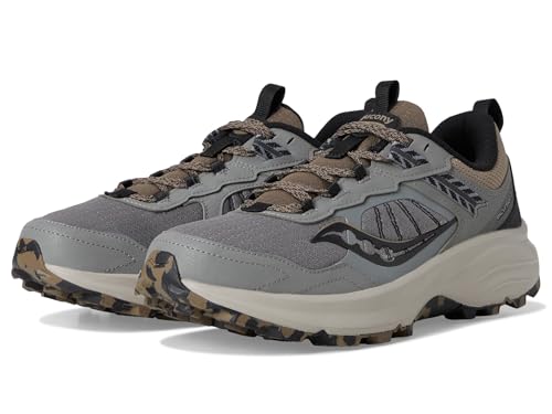 Saucony Men's Excursion Tr17 Sneaker, Cinder/Bark, 13
