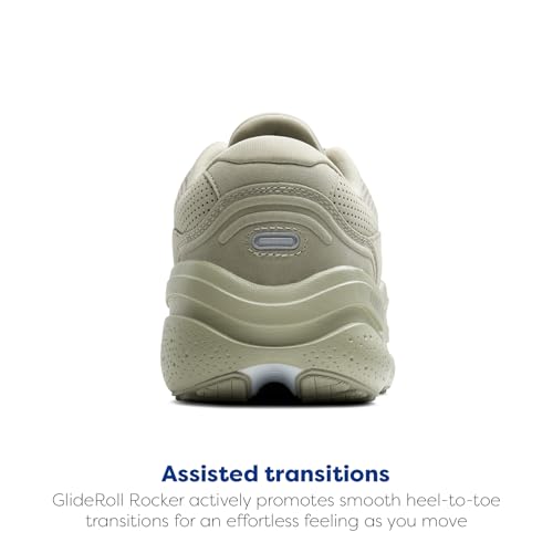 Brooks Men’s Ghost Max Suede/Leather Neutral Running & Walking Shoe - Stone/Oak - 11 Medium