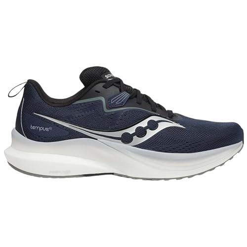 Saucony Men's Tempus 2 Sneaker, Navy/Black, 11.5