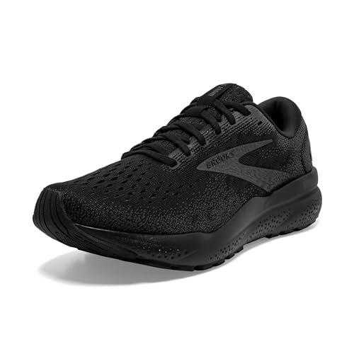 Brooks Men’s Ghost 16 Neutral Running Shoe - Black/Black/Ebony - 14 Medium