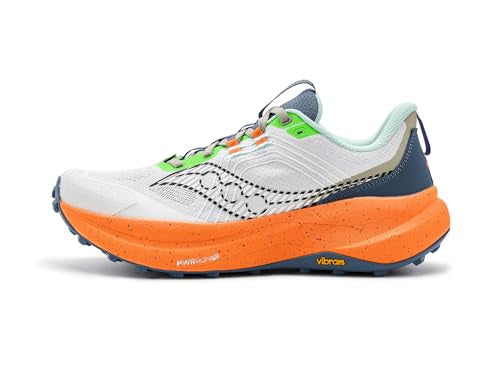 Saucony Men's Xodus Ultra 4 Sneaker, White/Tumeric, 11.5
