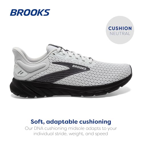Brooks Men’s Anthem 6 Neutral Running Shoe - Grey/Blackened Pearl/Grey - 8.5 Medium