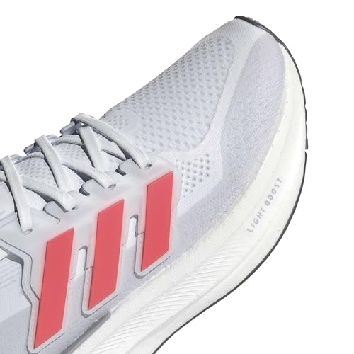 Adidas Men's Ultraboost 5, White/Solar Red/Halo Silver, 8