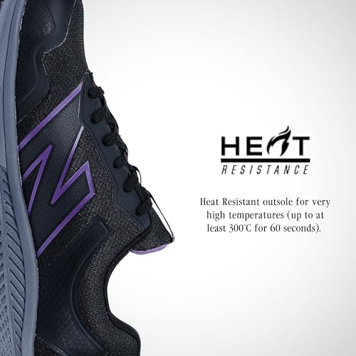 New Balance Evolve Aluminum Alloy Toe Women’s Industrial Work Shoes in Black/Purple alternate view 3