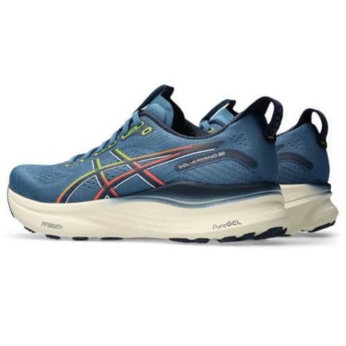 ASICS Men's Gel-Kayano 32 Running Shoes, 8, Winter SEA/Midnight