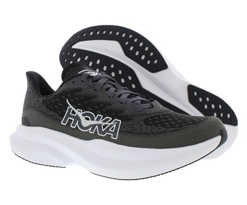 HOKA ONE ONE Mach 6 Womens Shoes Size 8, Color: Black/White