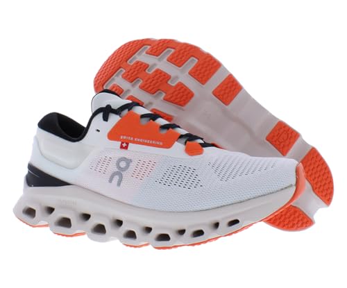 On Cloudstratus 3 Womens Shoes Size 8, Color: Undyed White/Sand White