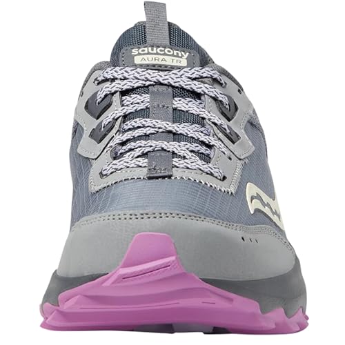 Saucony Women's Aura Tr Sneaker, Fossil/Grape, 11