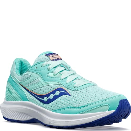 Saucony Women's Cohesion 16 Sneaker, Atmos/Lapis, 8