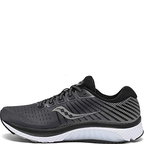 Saucony Women's Guide 13 Sneaker, Black/White, 5.5