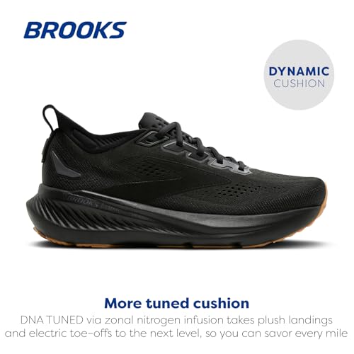 Brooks Men’s Glycerin 23 Neutral Running Shoe - Black/Ebony/Biscuit - 12 Medium