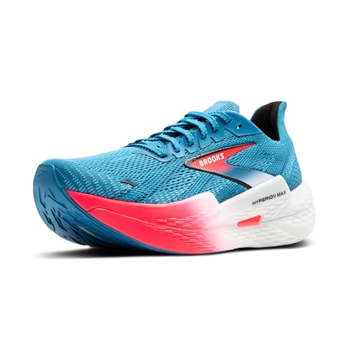 Brooks Men’s Hyperion Max 2 Neutral Running Shoe - Crystal Seas/Diva Pink/Black - 12 Medium - product image