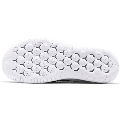 Nike Womens WMNS Free Rn Flyknit 2018 942839 100 - Size 7.5W White/Black