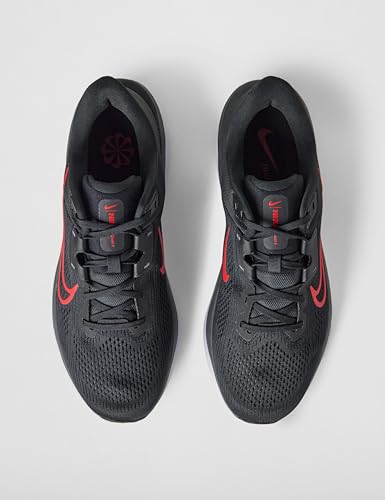 Nike Men's Quest 6 Road Running Shoes, Black/University Red-White, 10 - alternate view 5