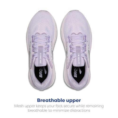 Brooks Women's Defyance Max Neutral Running & Walking Shoe - Lavender/Silver/White - 8 Medium