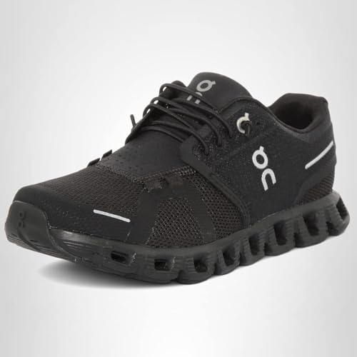 On Women's Cloud 5 Sneakers, All Black, 9
