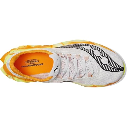 Saucony Men's Endorphin Pro 4 Sneaker, Fog/Peel, 7.5