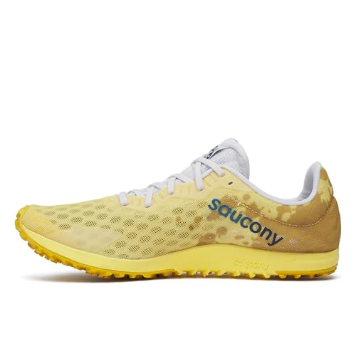 Saucony Women's Kilkenny XC9 Spike Sneaker, Finch/White, 10