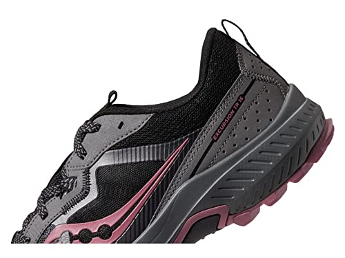 Saucony Women's Excursion Tr16 Trail Running Shoe, Charcoal/Rose, 8.5