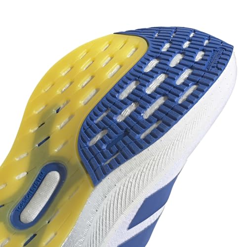 adidas Men's Ulraboost 5X, White/Blue/Yellow, 11