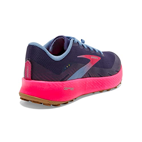 Brooks Catamount Women's Trail Running Shoe - Deep Cobalt/Diva Pink/Oyster Mushroom - 12